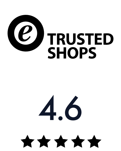 4.6 stars on ETrustedShops