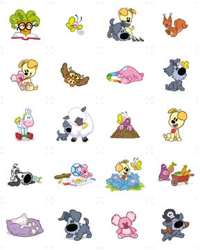 'Woezel & Pip Collage-Box' von Woezel & Pip & Van Hoorne Studios