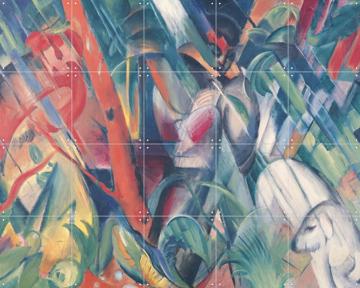 'In the Rain 1912' von Franz Marc & Bridgeman Images