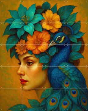 'Peacock Chic, don’t Try This At Home' von Moonheart Artworks