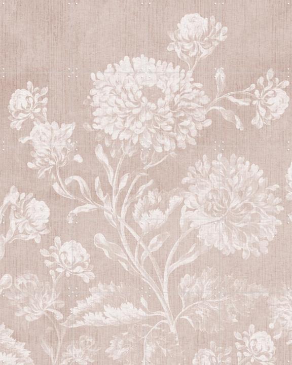 Faded baroque flowers