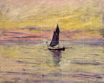 'The Sailing Boat - Evening Effect' von Claude Monet & Bridgeman Images