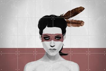 'Warpaint and peace Feathers' von Erik Andreas