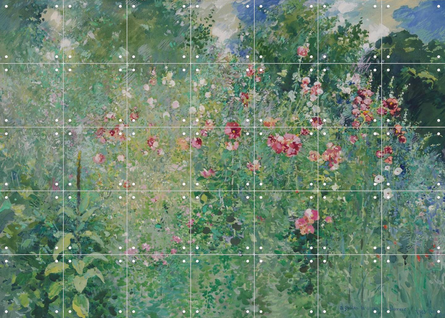 A Garden Is a Sea of Flowers By Ross Sterling Turner | Wall Art
