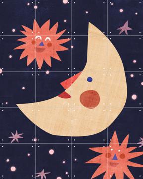 'Moon & Stars' by Lotte Dirks