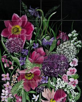 'Black Bloom' van Lens en penseel door Myrte