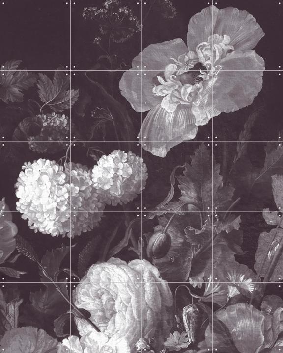Golden Age Moody Florals I - monochrome