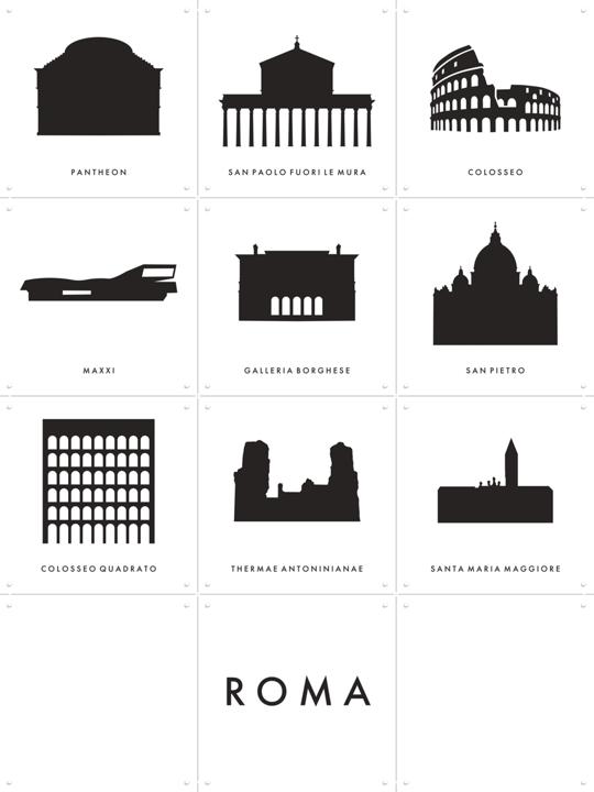 Roma Architectuur Collage Box