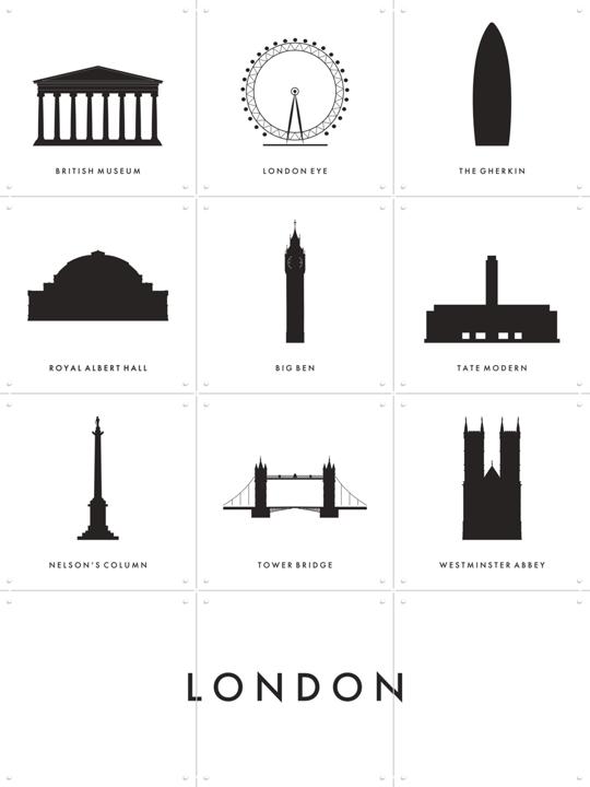 London Architectuur Collage Box