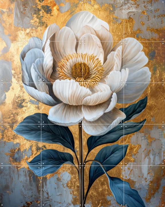 White Flower Gold
