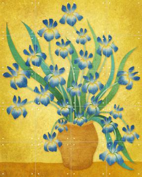 IXXI - Irises by Rebecca Flaherty & Van Gogh 21st Century