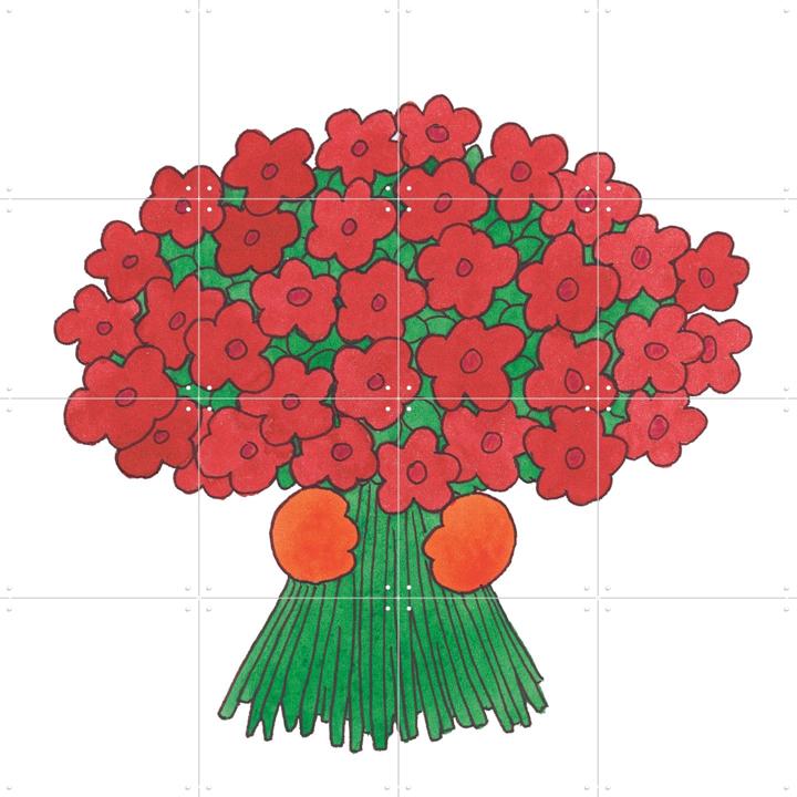 Dikkie Dik met Bloemen