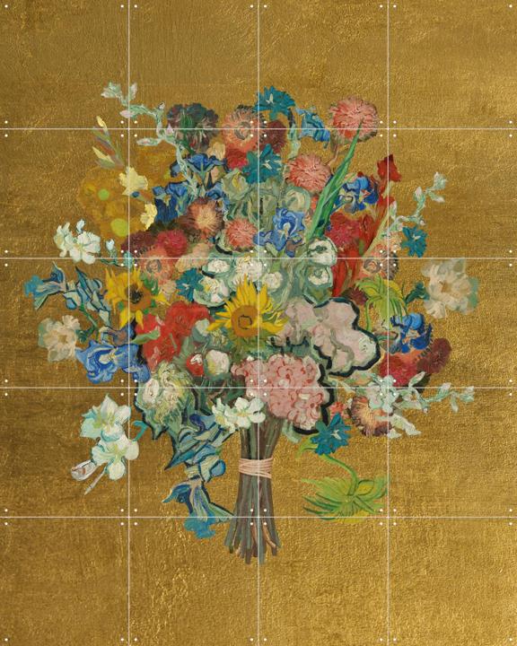 Vincent's flowers - gold