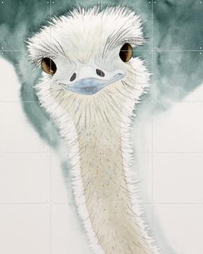 'Happy Ostrich' von Natalie Bruns