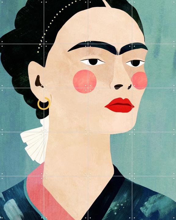Frida on Blue