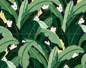'Banana Leaf Dark Green' by Lotte Dirks