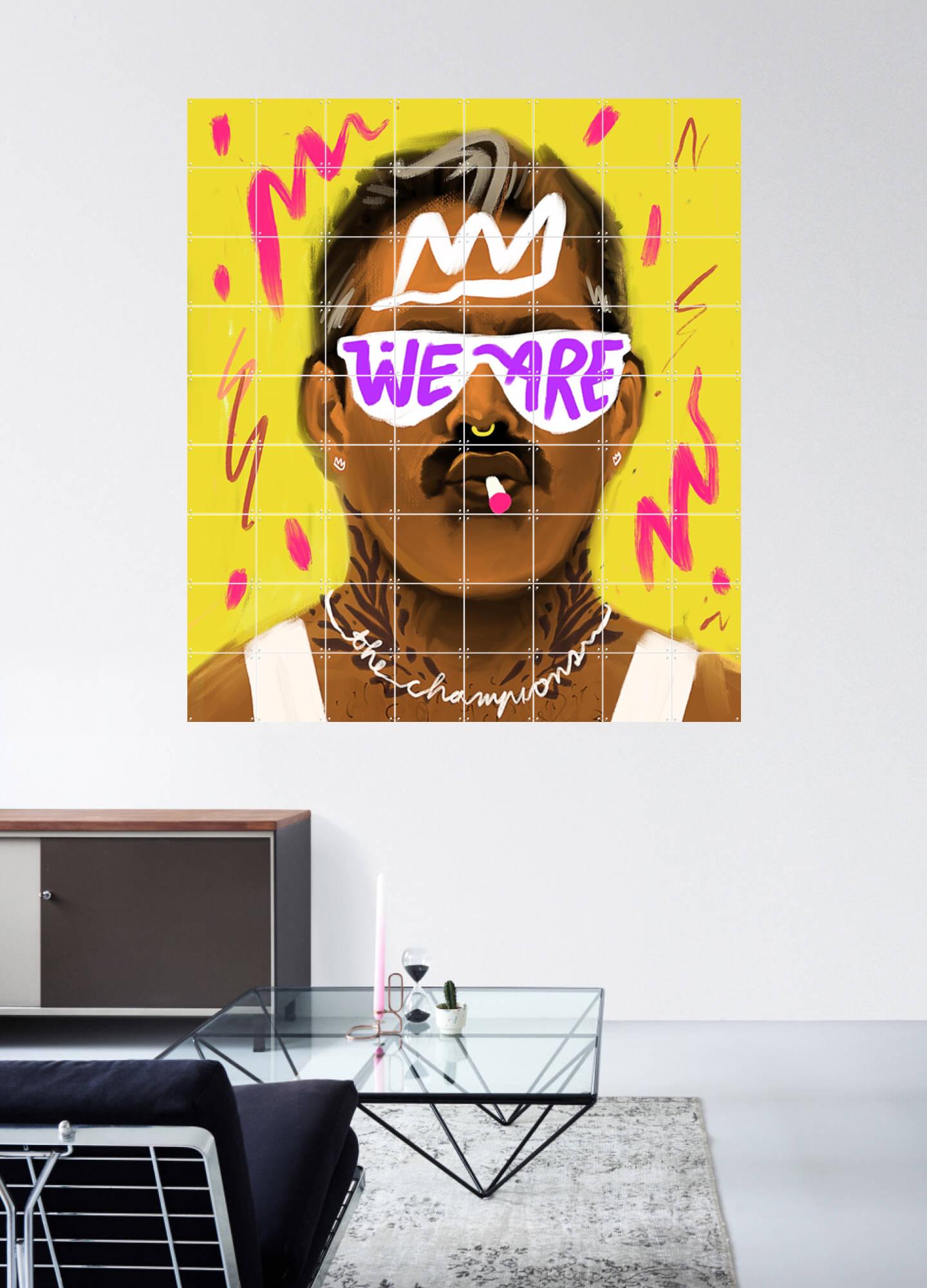 Freddie Mercury, von Pop-art by Tadej - IXXI, image size:1440x2000