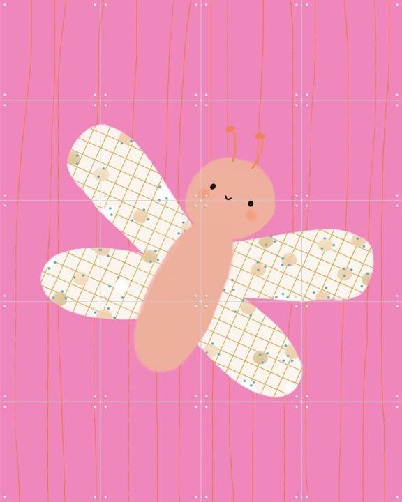 Vlinder - roze