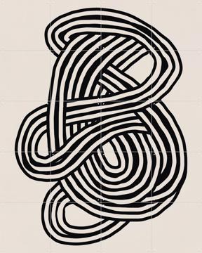 'Line Art - Organic Shape' van Little Dean