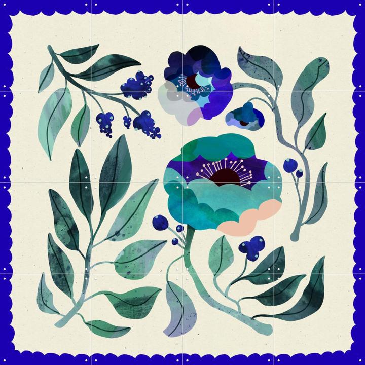 Royal Blue Flower