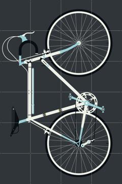 'Racing Bike White' by Bo Lundberg
