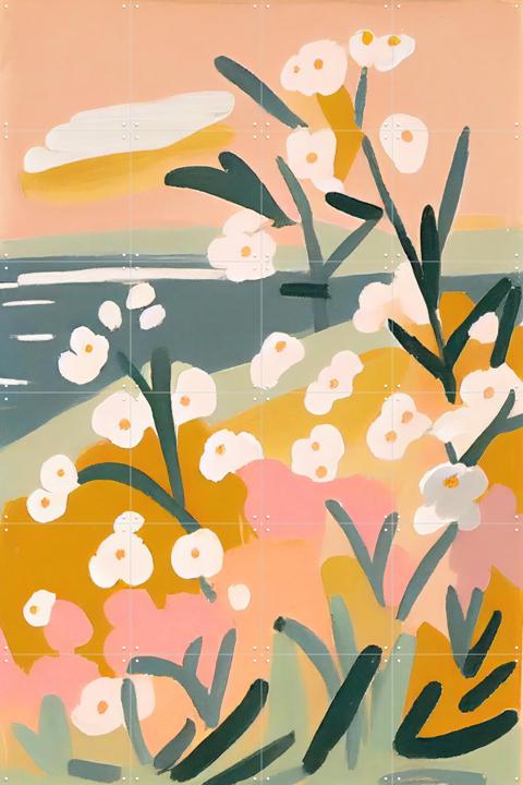 Flowers By The Sea