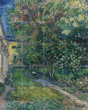 'De tuin van de inrichting in Saint-Rémy' van Vincent van Gogh & Kröller-Müller Museum