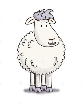 'Schaf Mike' von Mike & Molly & Van Hoorne Studios