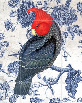 Chinoiserie Cockatoo Door Marja van den Hurk | Wanddecoratie | Kunst aan de muur | IXXI 2