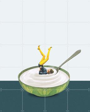 'Yoga in my Yoghurt' van Maarten Léon