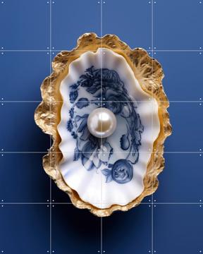 'Delft Blue Oyster with Gold' par OTTI
