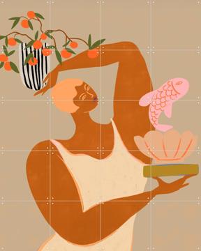 'Fish And Orange' by Arty Guava