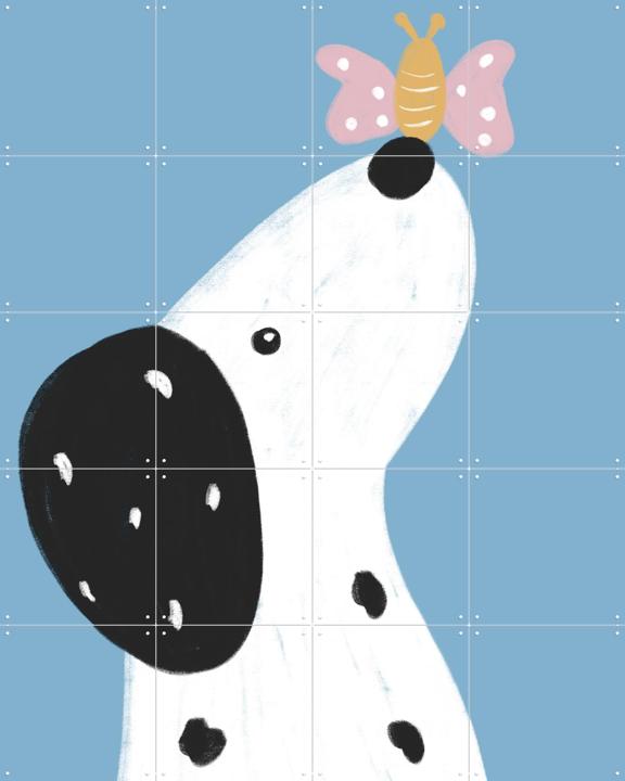 Dalmatian with a Butterfly