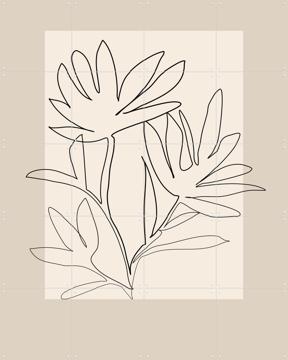 'Line Art 3' van Elena Ristova