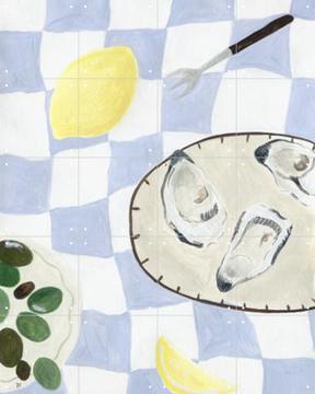 'Oysters and Olives' van Isabelle Vandeplassche