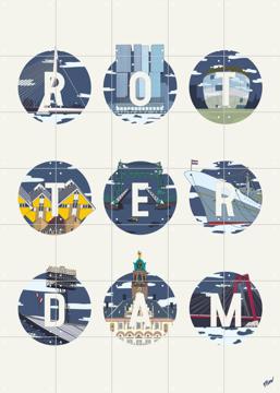 'Rotterdam Icons' by Art Studio Jet & Art in Maps