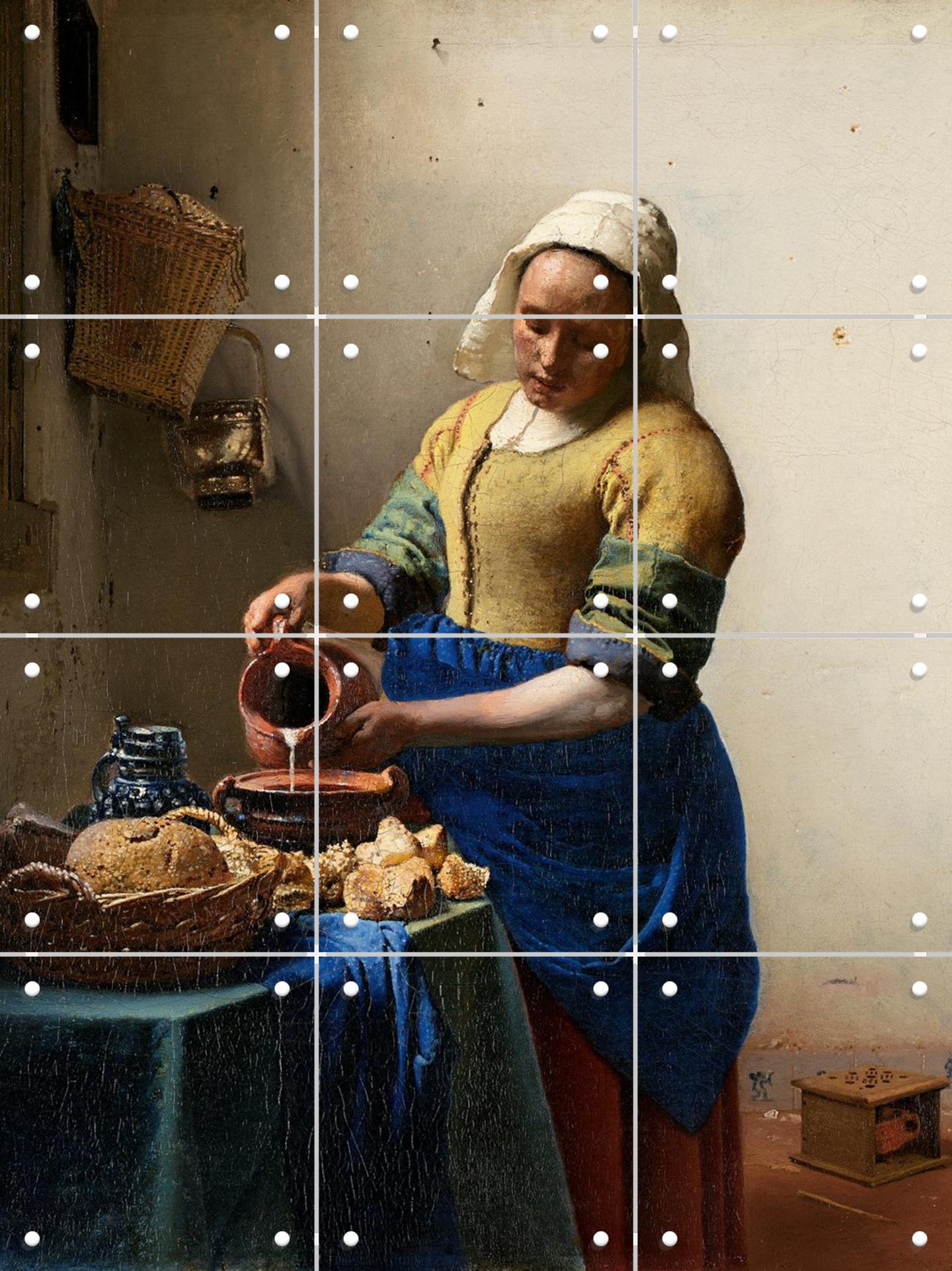 Het Melkmeisje, door Johannes Vermeer & Rijksmuseum - IXXI
