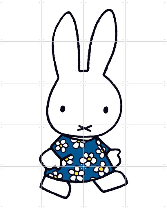Miffy Floral Dress - Dark Blue