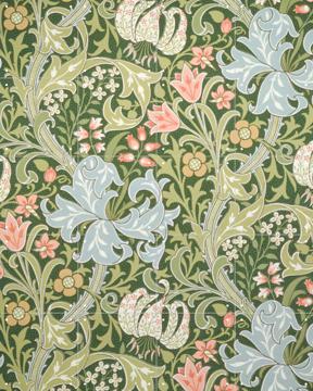 'Golden Lily green' by William Morris & Victoria and Albert Museum