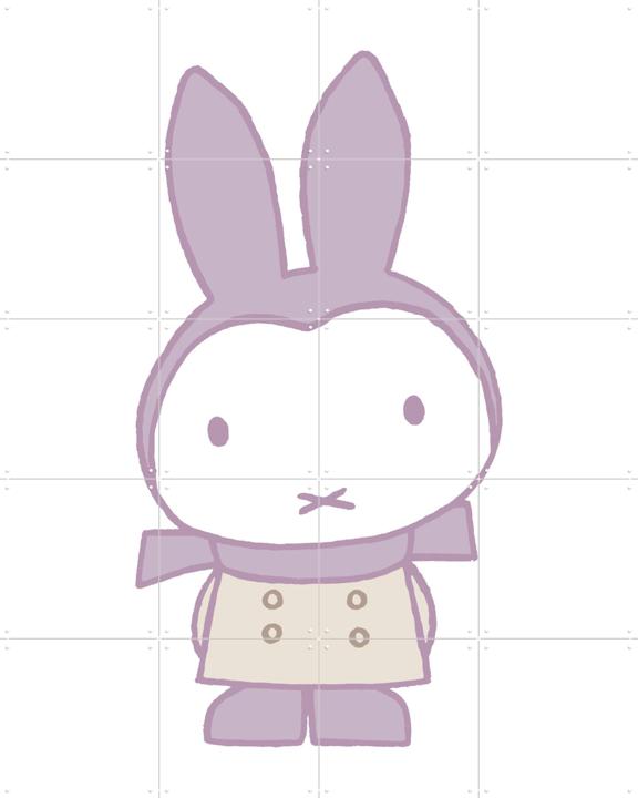 Nijntje met Sjaal Lila