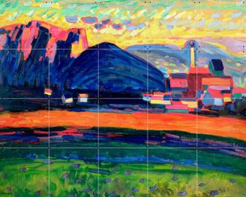 'Landscape with Hills' by Kandinsky & Bridgeman Images