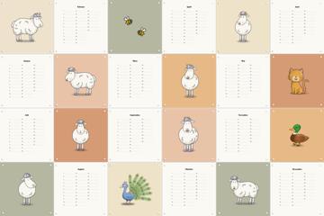 'Mike & Molly Color Calendar' by Mike & Molly & Van Hoorne Studios