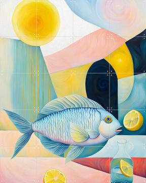 'Pastel Fish' by Artclaud
