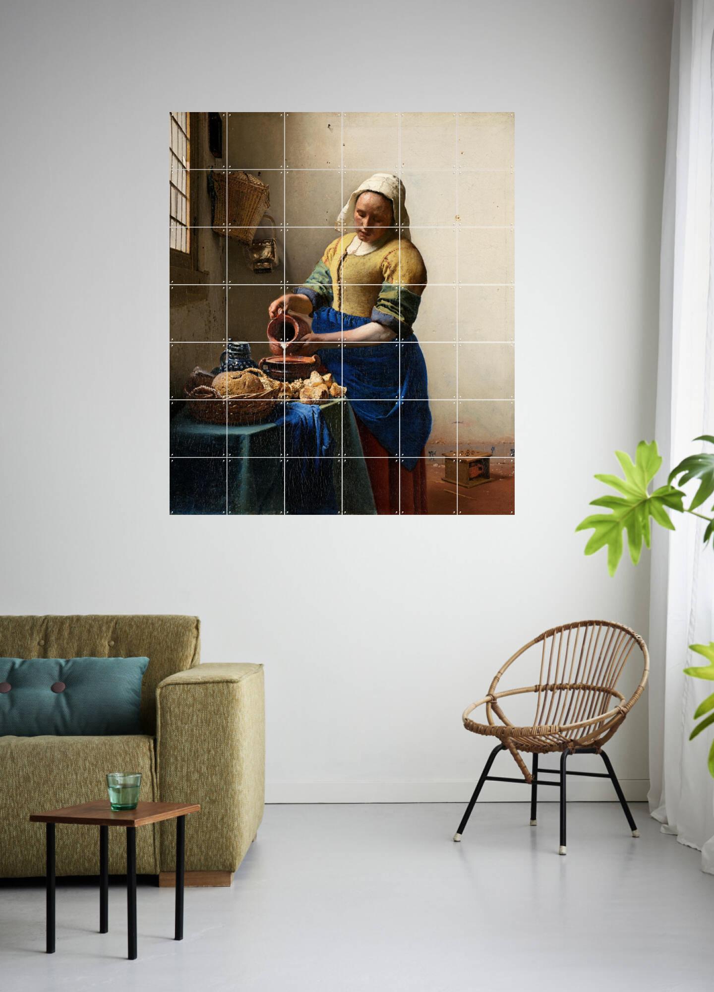 Het Melkmeisje, door Johannes Vermeer & Rijksmuseum - IXXI