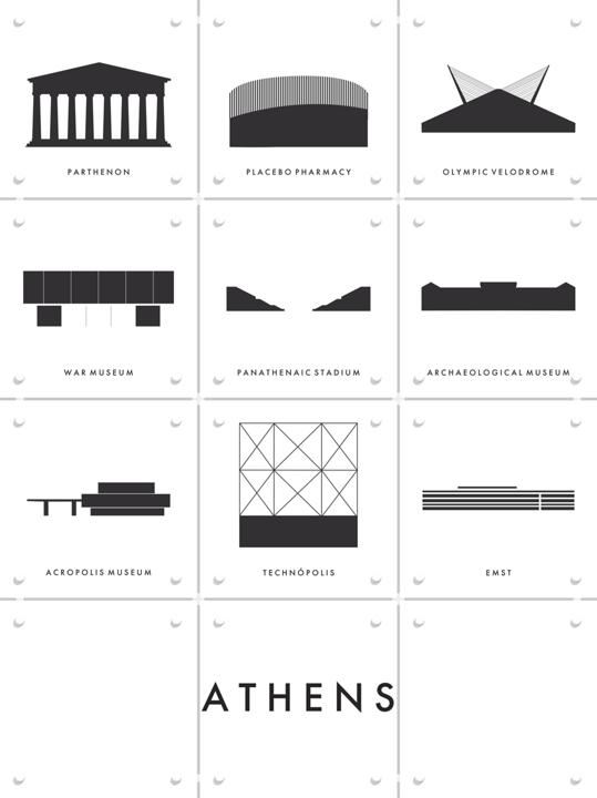 Athens Architecture Collage Box