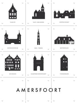 'Amersfoort Architecture Collage Box' by Art in Maps