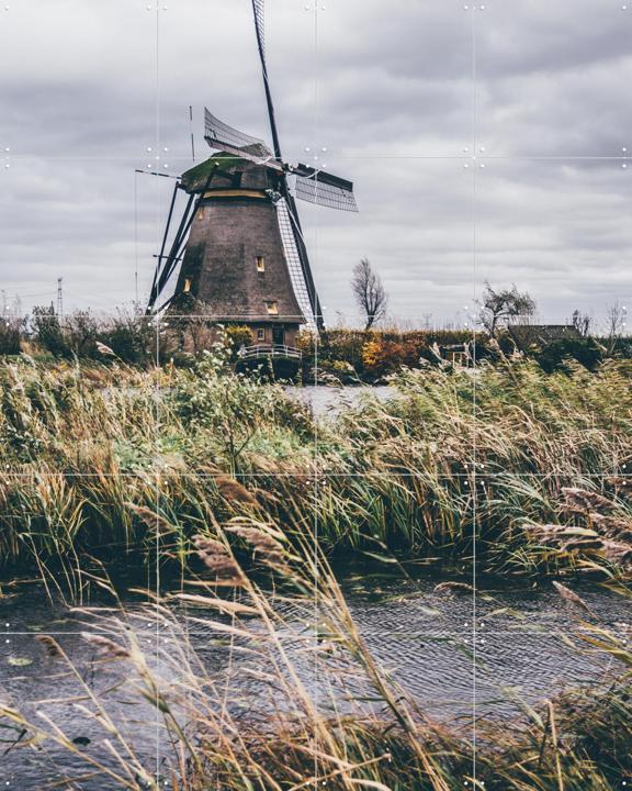 Storm in Kinderdijk