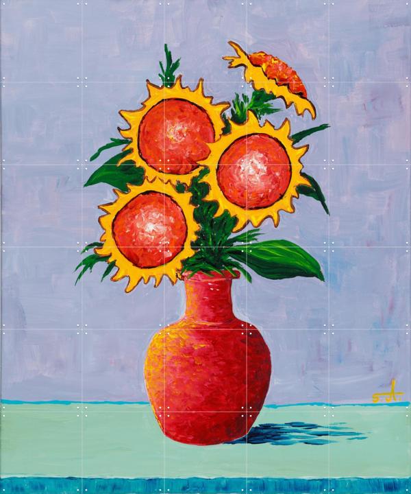 Red Vase