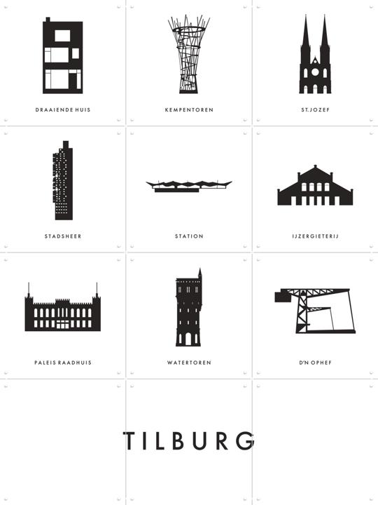 Tilburg Architectuur Collage Box