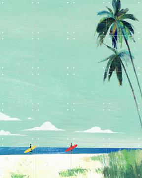 'Palm Beach Surfers' van Henry Rivers